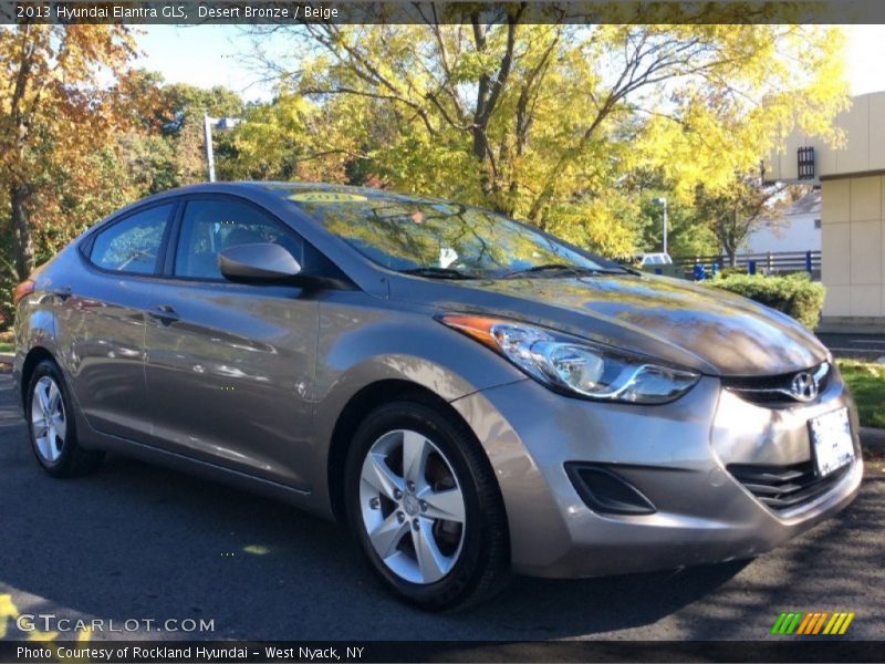 Desert Bronze / Beige 2013 Hyundai Elantra GLS