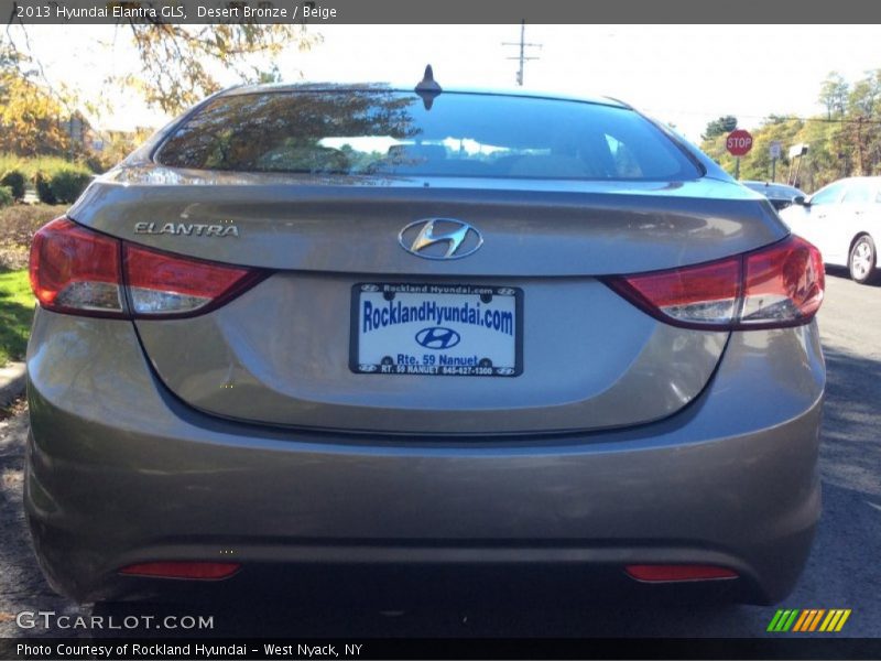 Desert Bronze / Beige 2013 Hyundai Elantra GLS