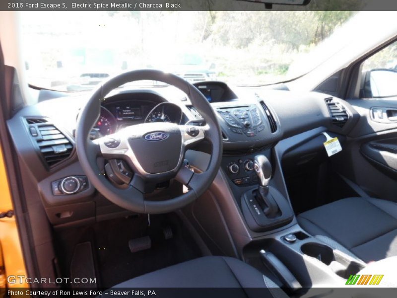 Electric Spice Metallic / Charcoal Black 2016 Ford Escape S