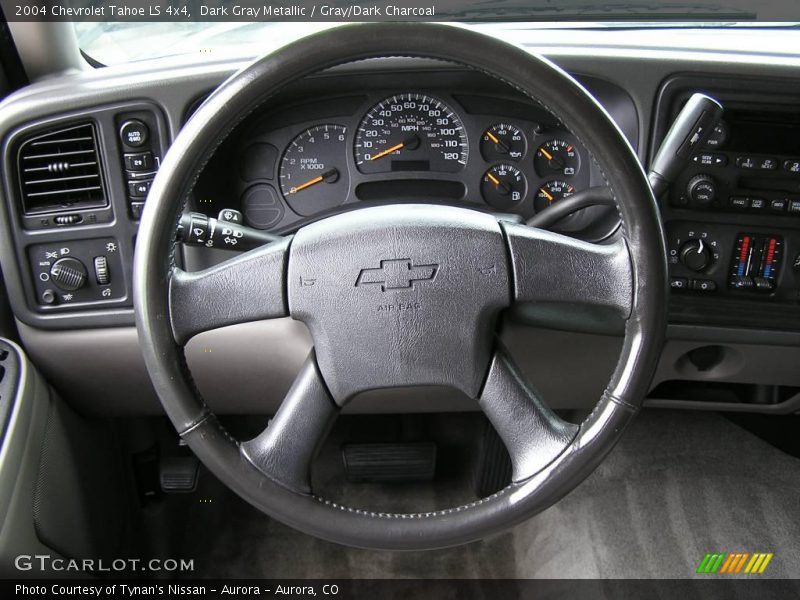 Dark Gray Metallic / Gray/Dark Charcoal 2004 Chevrolet Tahoe LS 4x4
