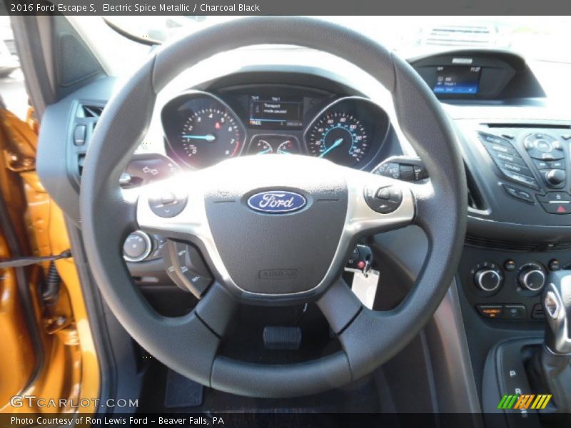 Electric Spice Metallic / Charcoal Black 2016 Ford Escape S