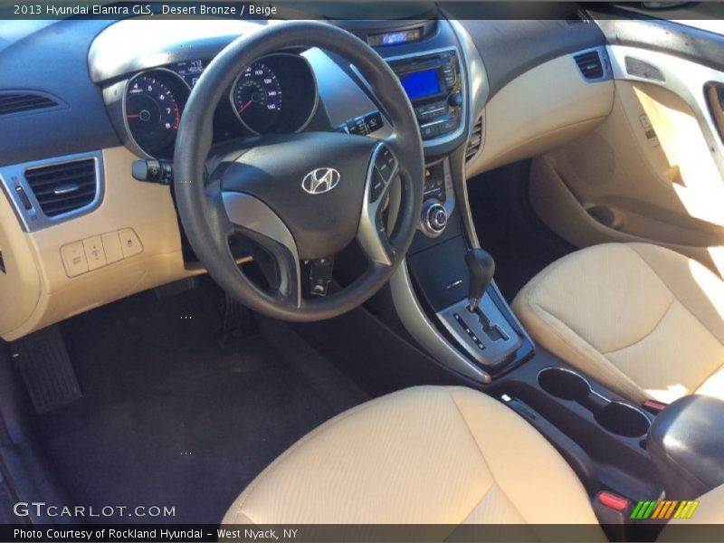 Desert Bronze / Beige 2013 Hyundai Elantra GLS