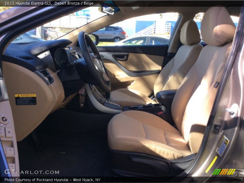 Desert Bronze / Beige 2013 Hyundai Elantra GLS