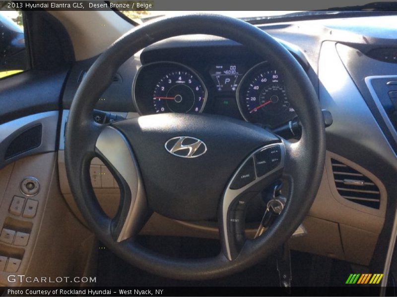 Desert Bronze / Beige 2013 Hyundai Elantra GLS