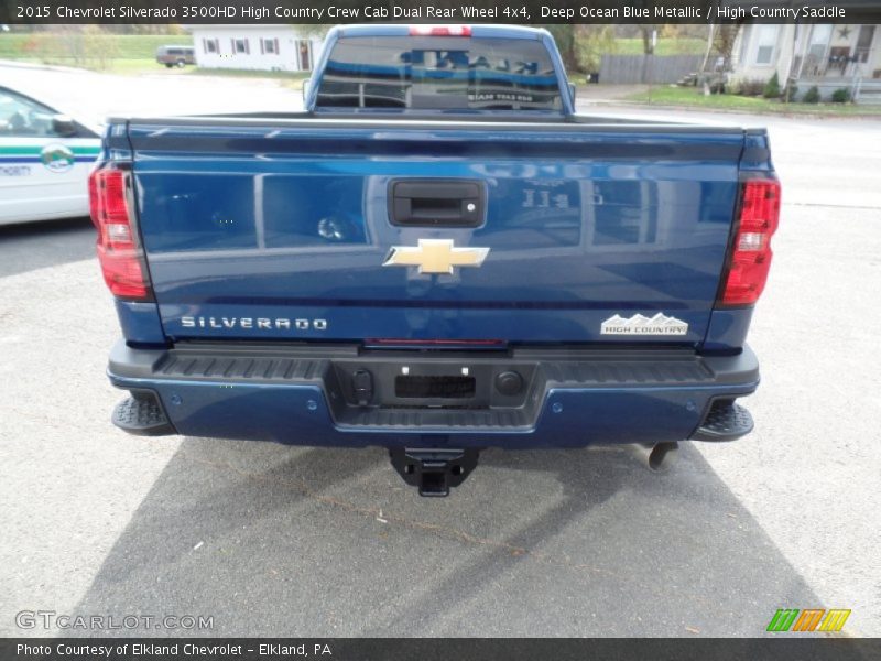 Deep Ocean Blue Metallic / High Country Saddle 2015 Chevrolet Silverado 3500HD High Country Crew Cab Dual Rear Wheel 4x4