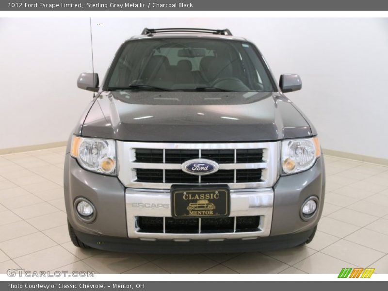 Sterling Gray Metallic / Charcoal Black 2012 Ford Escape Limited