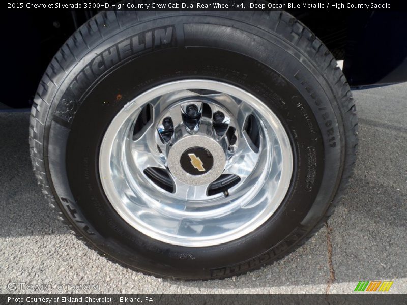 Deep Ocean Blue Metallic / High Country Saddle 2015 Chevrolet Silverado 3500HD High Country Crew Cab Dual Rear Wheel 4x4