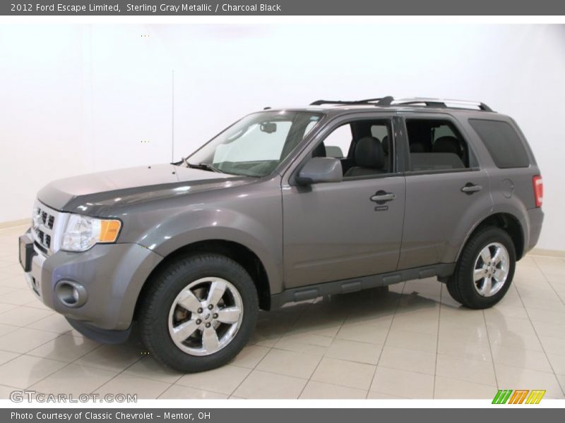 Sterling Gray Metallic / Charcoal Black 2012 Ford Escape Limited