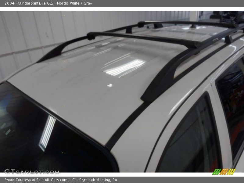Nordic White / Gray 2004 Hyundai Santa Fe GLS