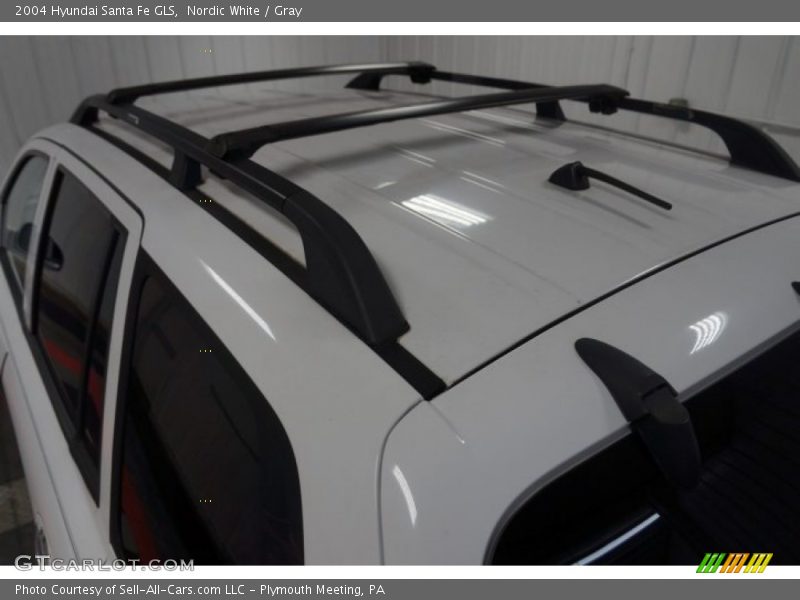 Nordic White / Gray 2004 Hyundai Santa Fe GLS