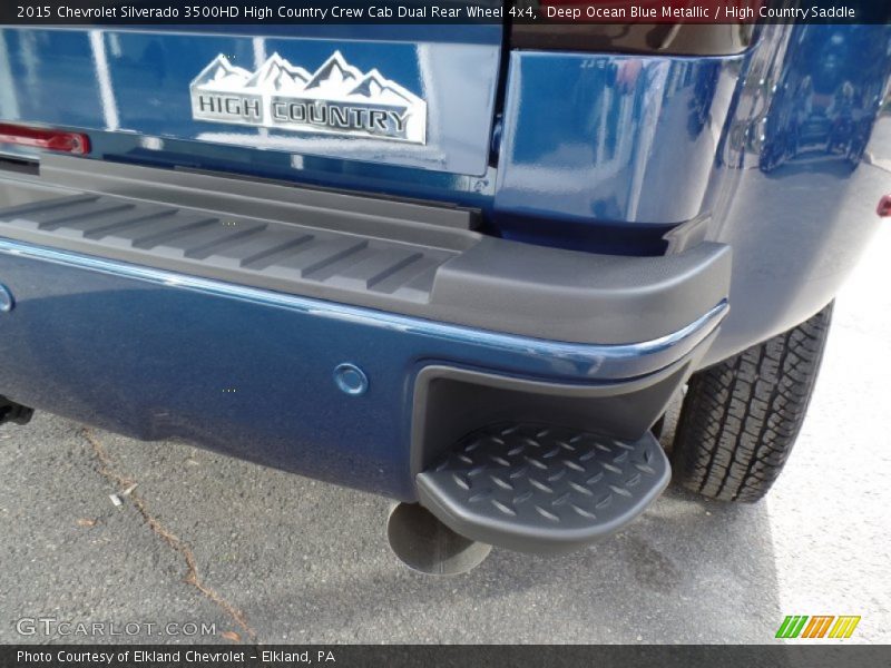 Deep Ocean Blue Metallic / High Country Saddle 2015 Chevrolet Silverado 3500HD High Country Crew Cab Dual Rear Wheel 4x4