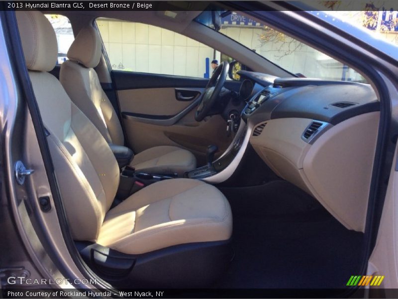 Desert Bronze / Beige 2013 Hyundai Elantra GLS