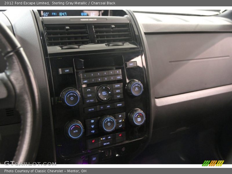 Sterling Gray Metallic / Charcoal Black 2012 Ford Escape Limited