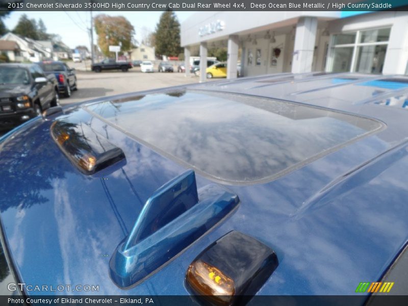 Deep Ocean Blue Metallic / High Country Saddle 2015 Chevrolet Silverado 3500HD High Country Crew Cab Dual Rear Wheel 4x4