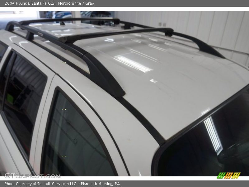 Nordic White / Gray 2004 Hyundai Santa Fe GLS
