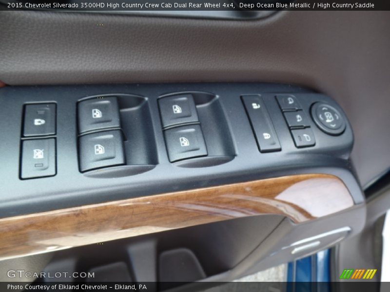 Deep Ocean Blue Metallic / High Country Saddle 2015 Chevrolet Silverado 3500HD High Country Crew Cab Dual Rear Wheel 4x4