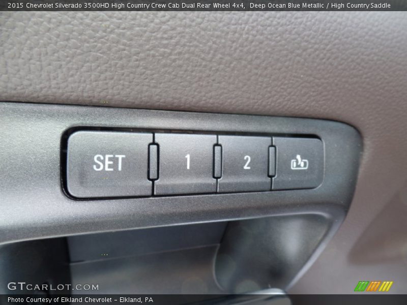 Deep Ocean Blue Metallic / High Country Saddle 2015 Chevrolet Silverado 3500HD High Country Crew Cab Dual Rear Wheel 4x4