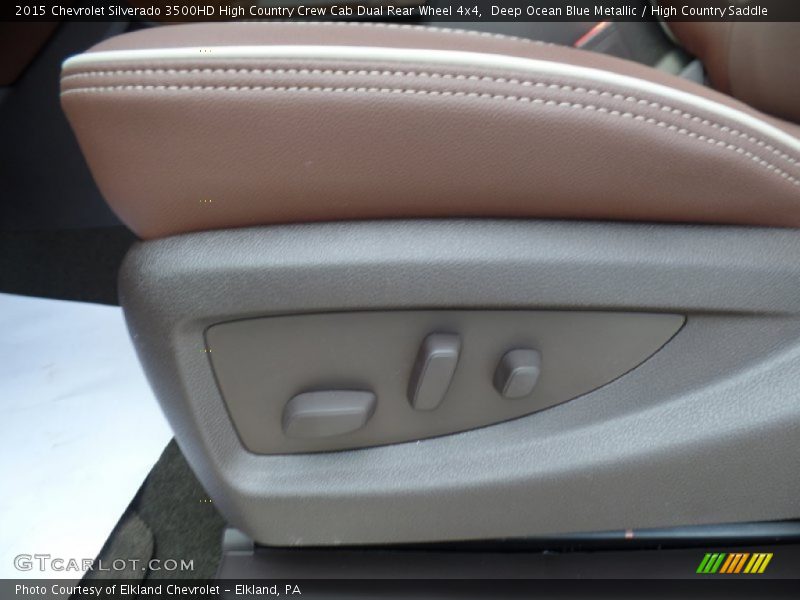 Deep Ocean Blue Metallic / High Country Saddle 2015 Chevrolet Silverado 3500HD High Country Crew Cab Dual Rear Wheel 4x4
