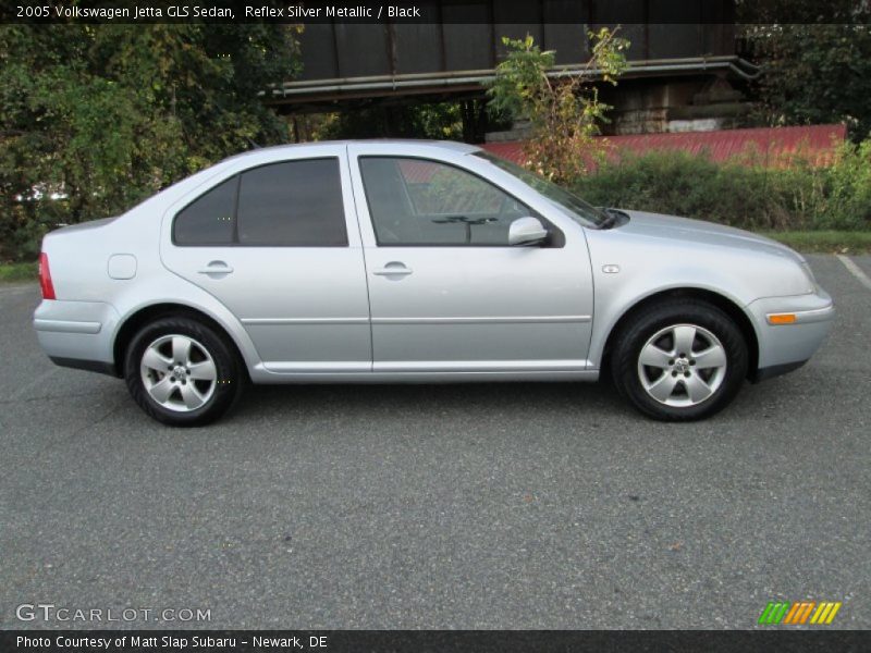Reflex Silver Metallic / Black 2005 Volkswagen Jetta GLS Sedan