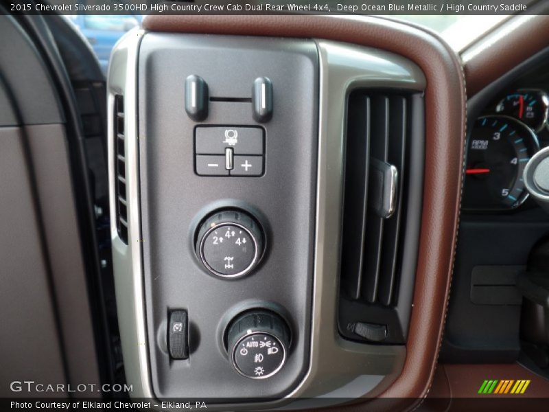 Deep Ocean Blue Metallic / High Country Saddle 2015 Chevrolet Silverado 3500HD High Country Crew Cab Dual Rear Wheel 4x4