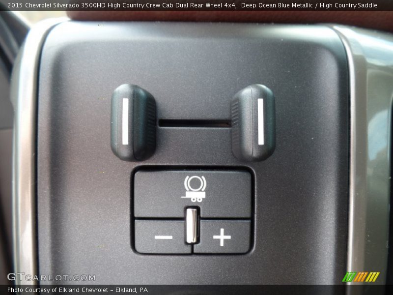 Deep Ocean Blue Metallic / High Country Saddle 2015 Chevrolet Silverado 3500HD High Country Crew Cab Dual Rear Wheel 4x4