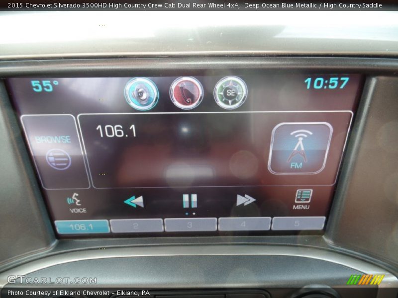 Deep Ocean Blue Metallic / High Country Saddle 2015 Chevrolet Silverado 3500HD High Country Crew Cab Dual Rear Wheel 4x4