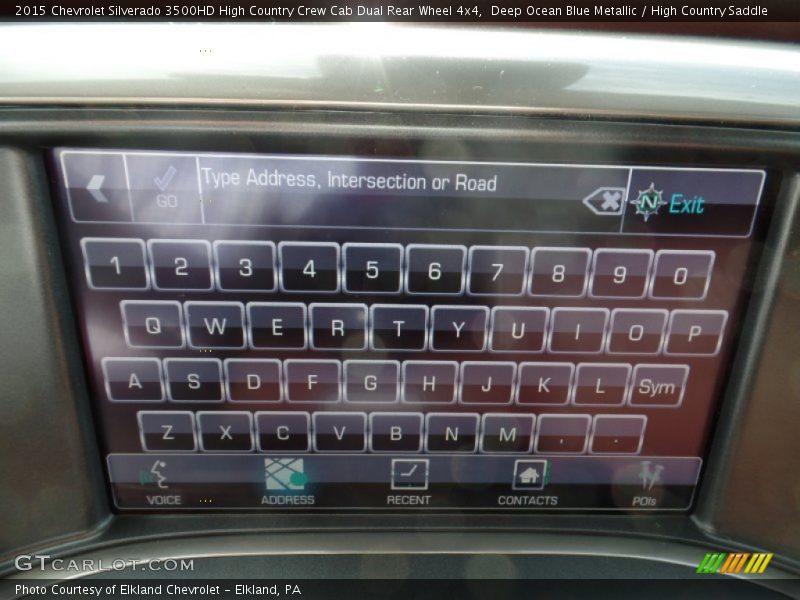 Deep Ocean Blue Metallic / High Country Saddle 2015 Chevrolet Silverado 3500HD High Country Crew Cab Dual Rear Wheel 4x4