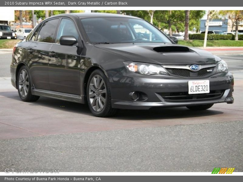 Dark Gray Metallic / Carbon Black 2010 Subaru Impreza WRX Sedan