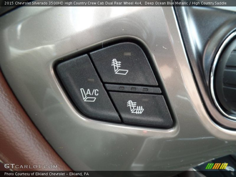 Deep Ocean Blue Metallic / High Country Saddle 2015 Chevrolet Silverado 3500HD High Country Crew Cab Dual Rear Wheel 4x4