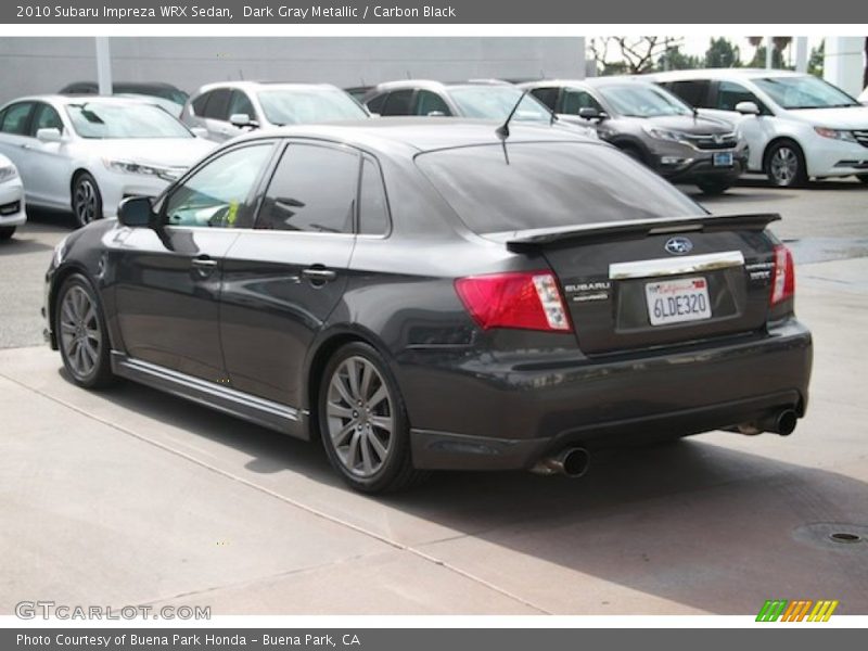 Dark Gray Metallic / Carbon Black 2010 Subaru Impreza WRX Sedan