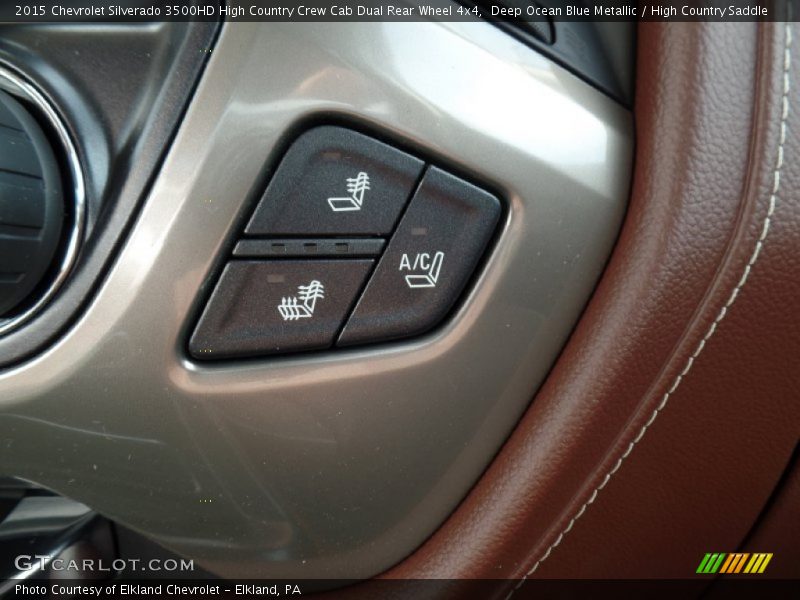 Deep Ocean Blue Metallic / High Country Saddle 2015 Chevrolet Silverado 3500HD High Country Crew Cab Dual Rear Wheel 4x4