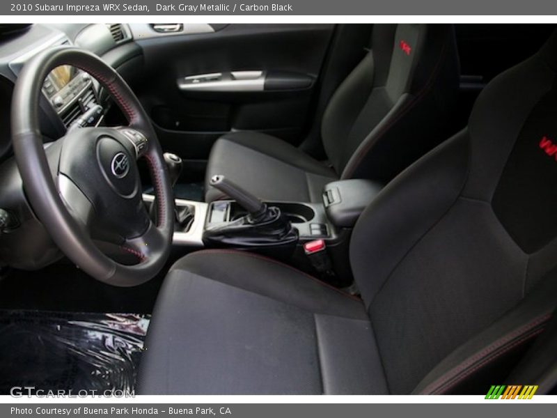 Dark Gray Metallic / Carbon Black 2010 Subaru Impreza WRX Sedan
