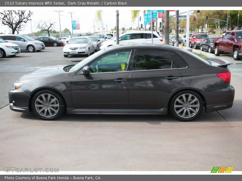Dark Gray Metallic / Carbon Black 2010 Subaru Impreza WRX Sedan