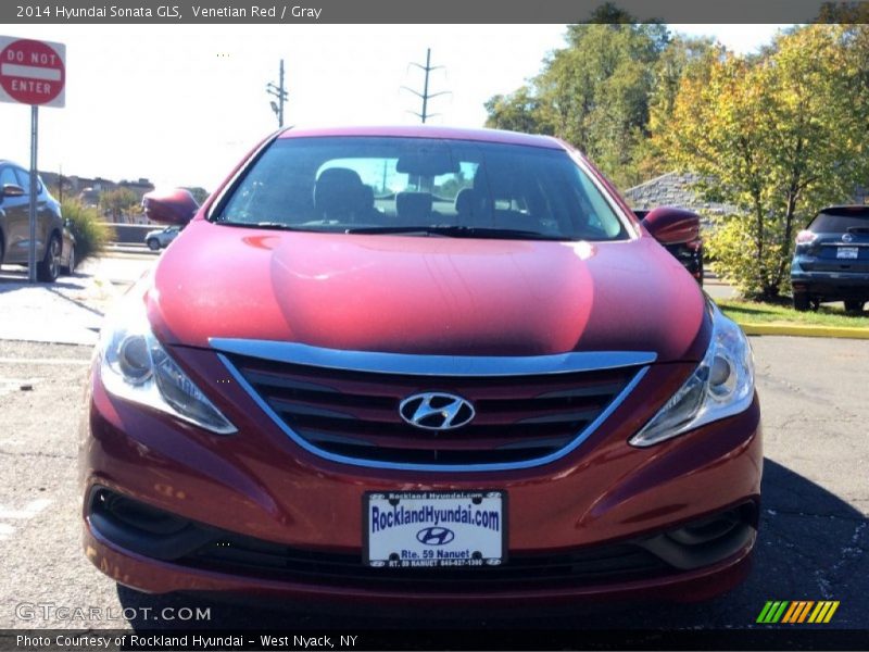 Venetian Red / Gray 2014 Hyundai Sonata GLS