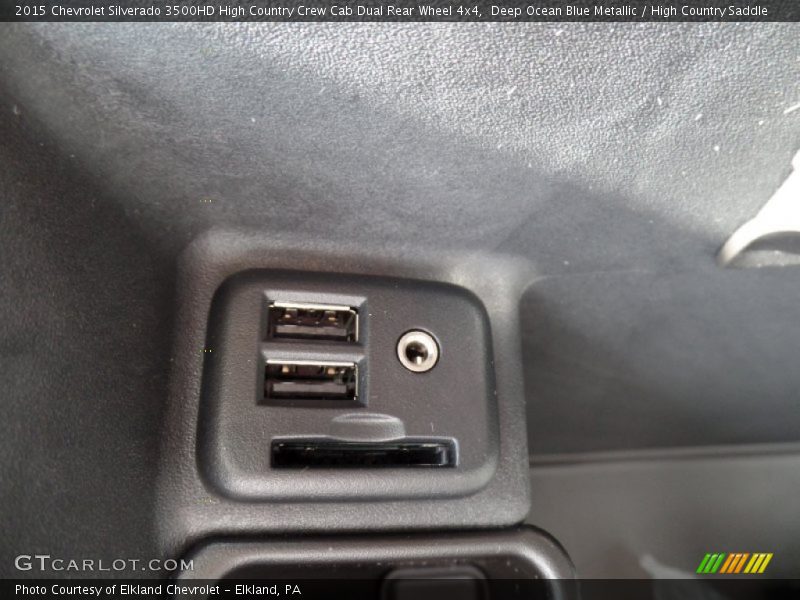 Deep Ocean Blue Metallic / High Country Saddle 2015 Chevrolet Silverado 3500HD High Country Crew Cab Dual Rear Wheel 4x4
