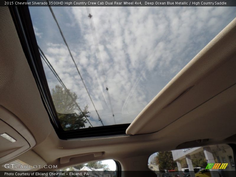 Deep Ocean Blue Metallic / High Country Saddle 2015 Chevrolet Silverado 3500HD High Country Crew Cab Dual Rear Wheel 4x4