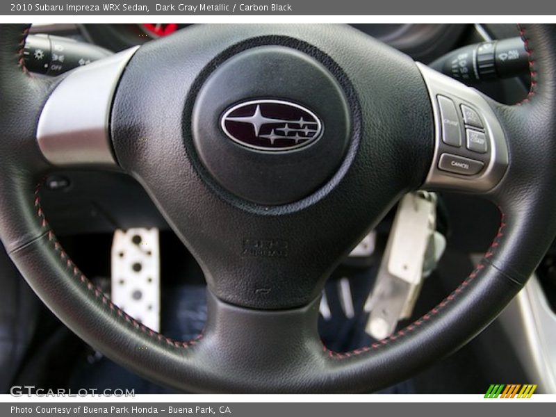 Dark Gray Metallic / Carbon Black 2010 Subaru Impreza WRX Sedan