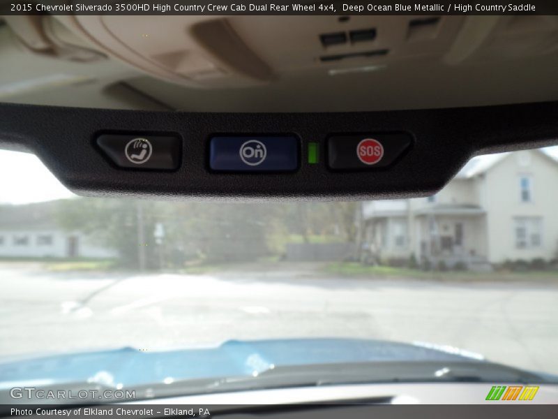 Deep Ocean Blue Metallic / High Country Saddle 2015 Chevrolet Silverado 3500HD High Country Crew Cab Dual Rear Wheel 4x4