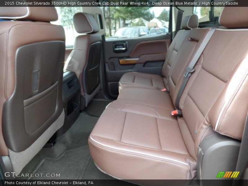 Deep Ocean Blue Metallic / High Country Saddle 2015 Chevrolet Silverado 3500HD High Country Crew Cab Dual Rear Wheel 4x4