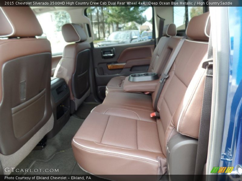 Deep Ocean Blue Metallic / High Country Saddle 2015 Chevrolet Silverado 3500HD High Country Crew Cab Dual Rear Wheel 4x4