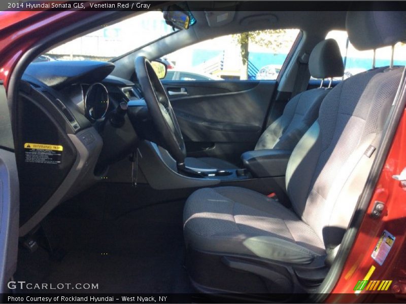 Venetian Red / Gray 2014 Hyundai Sonata GLS