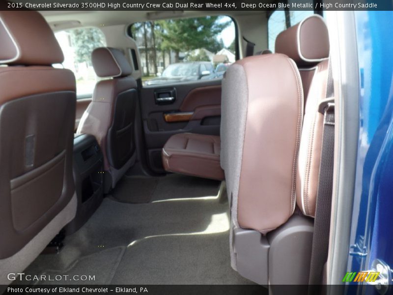 Deep Ocean Blue Metallic / High Country Saddle 2015 Chevrolet Silverado 3500HD High Country Crew Cab Dual Rear Wheel 4x4