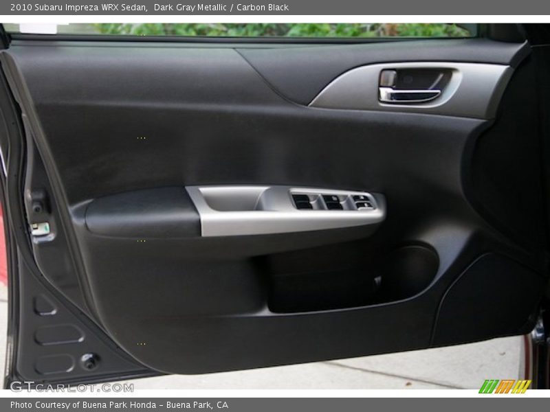 Dark Gray Metallic / Carbon Black 2010 Subaru Impreza WRX Sedan