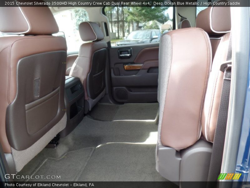 Deep Ocean Blue Metallic / High Country Saddle 2015 Chevrolet Silverado 3500HD High Country Crew Cab Dual Rear Wheel 4x4