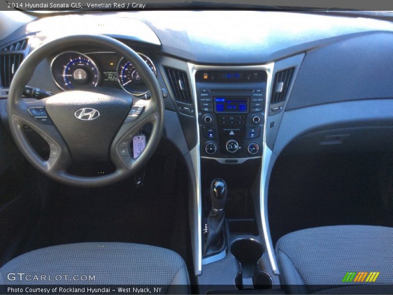 Venetian Red / Gray 2014 Hyundai Sonata GLS