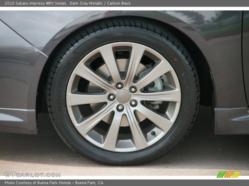 Dark Gray Metallic / Carbon Black 2010 Subaru Impreza WRX Sedan
