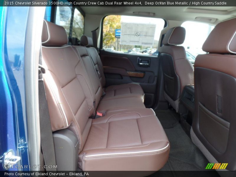 Deep Ocean Blue Metallic / High Country Saddle 2015 Chevrolet Silverado 3500HD High Country Crew Cab Dual Rear Wheel 4x4
