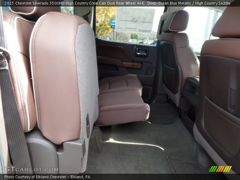Deep Ocean Blue Metallic / High Country Saddle 2015 Chevrolet Silverado 3500HD High Country Crew Cab Dual Rear Wheel 4x4