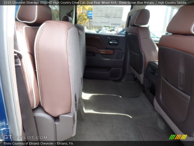 Deep Ocean Blue Metallic / High Country Saddle 2015 Chevrolet Silverado 3500HD High Country Crew Cab Dual Rear Wheel 4x4