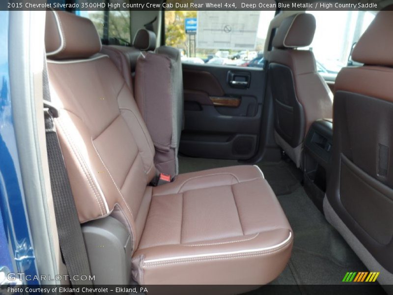 Deep Ocean Blue Metallic / High Country Saddle 2015 Chevrolet Silverado 3500HD High Country Crew Cab Dual Rear Wheel 4x4